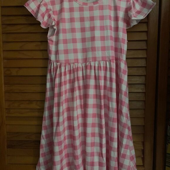 Barbie The Movie Pink Plaid Dress with Hair Bow Halloween Cosplay Princess New - Picture 8 of 8